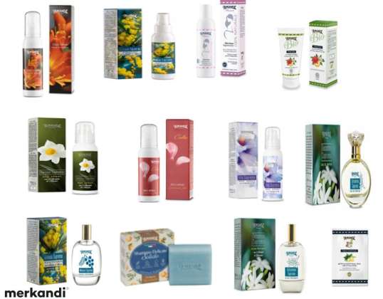 Stock de crèmes, parfums et déodorants de la marque L&amp;#039 ; Amande MADE IN ITALY
