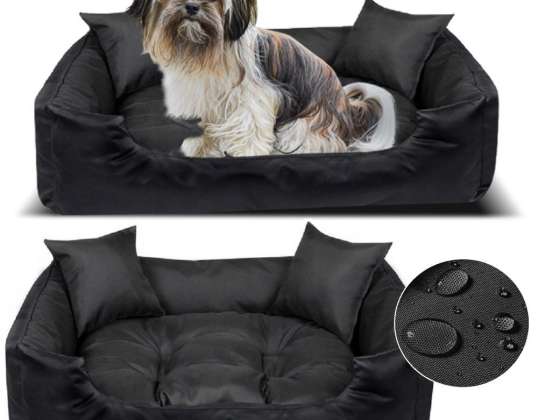 ECCO Parc pour lit pour chien 145x115 cm Imperméable Noir