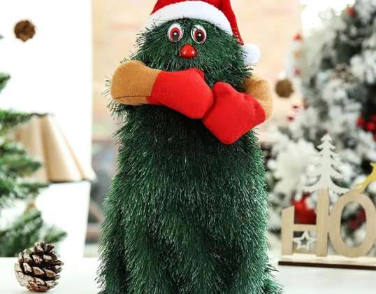 JollyTree tančící vánoční stromeček - L - rapje | Zpívající vánoční strom | Pohyblivá vánoční hračka