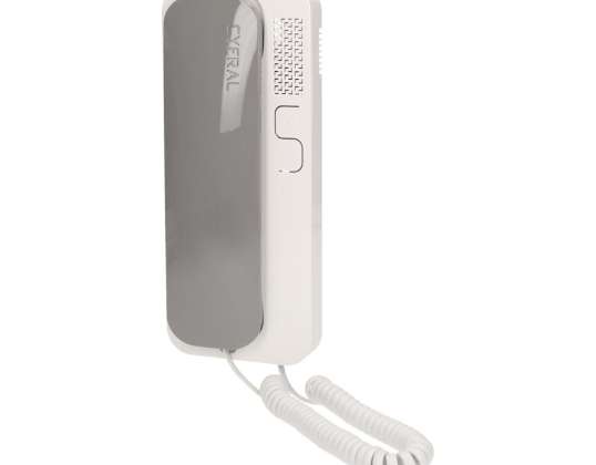 Unifon interphone pour installations 4 5 6 fils SMART 5P CYFRAL gris-blanc