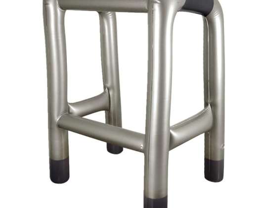 Oppustelig gangramme 58L x 45B x 88H cm Stabil og let mobilitetshjælp