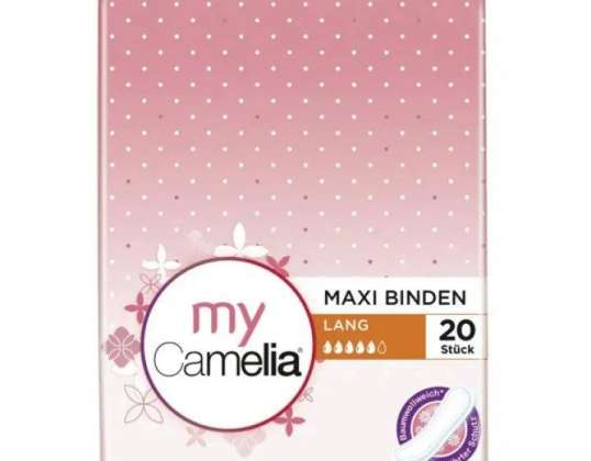 Camelia Maxi Pads Super 24 deler Høyeste absorberingsevne for optimal beskyttelse
