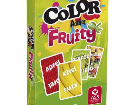 Color Addict Fruity Card Game 33 feuilles dans une boîte pliante Un plaisir coloré pour tout le monde