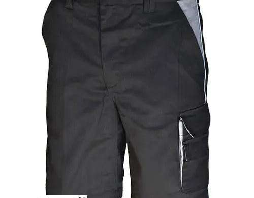 Short de travail contrasté – Short de travail robuste, confortable et polyvalent avec des éléments contrastés