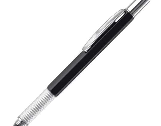 Stylo à outils multifonction Build it en noir – idéal pour les bricoleurs