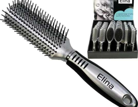 Sada kartáčů na vlasy Rubber Grip 22 24 cm: 6 balení Různé stylingové nástroje pro různé typy vlasů