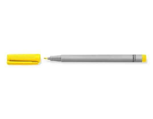 STAEDTLER Lumocolor F Midlertidig markør Gul Hurtigtørkende