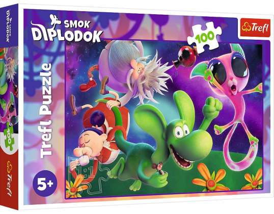 puzzle 100 diplodocus drago & amici umano film diplodocus drago 16486