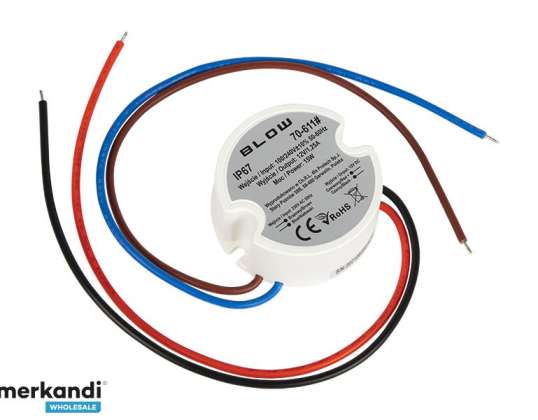 70 611# Impulssyöttölaite asennukseen 12v/1.25a 15w muovi