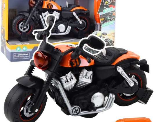 Motorcykel Twisting Adskillelse DIY Lys lyder orange