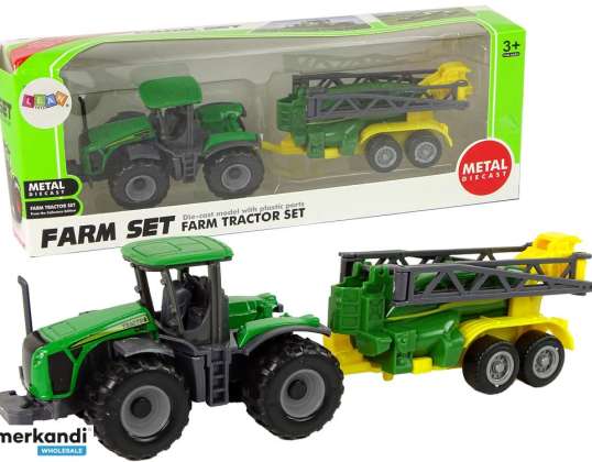 tracteur de véhicule agricole avec pulvérisateur vert