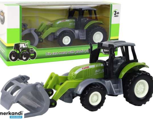 Tractor Excavator Green Crocodile Farm Vehicle