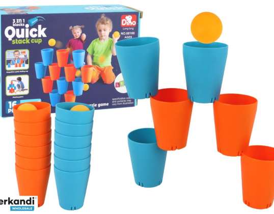 Sensorische Spielbecher 3in1 Creative 16 Ele Puzzle