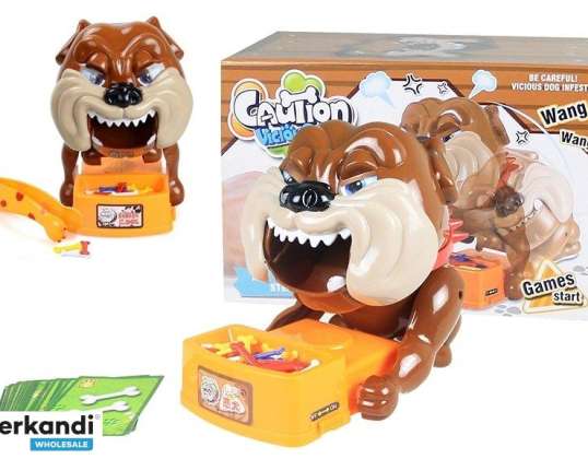 Geschicklichkeitsspiel Bösartiger Hund mit Batterien Bulldogge Braun