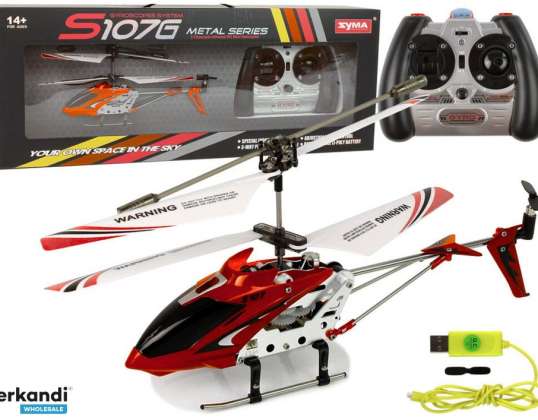 RC Hubschrauber Gyroskop Syma S107G Rot
