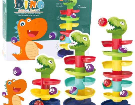 Věžová skluzavka pro kuličkové koule Head Sorter Dinosaur Green