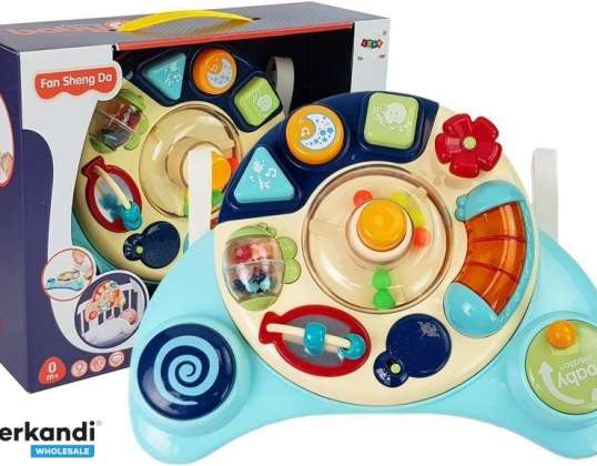 Painel Interativo Brinquedo para Bebês Música Sons de Animais Azul