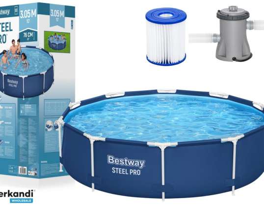 Gartenpool mit Stahlrahmen 305 cm x 76 cm Bestway 56679