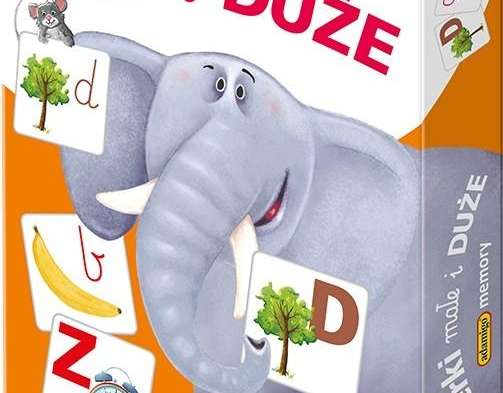 Memory-Spiel mit kleinen und großen Buchstaben