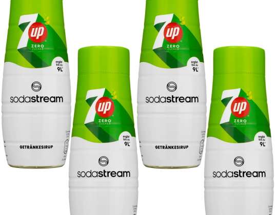 4x SodaStream 7UP gratis null sukker sirup