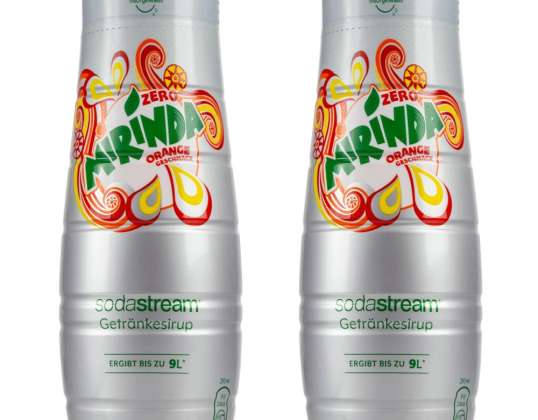 2x SodaStream Mirinda Σιρόπι Χωρίς Ζάχαρη 440 ml