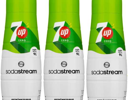 3x SodaStream 7UP Gratis Zero Sugar Siroop