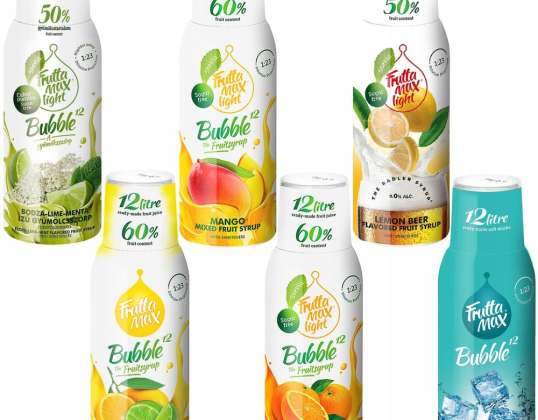 Sirupe FruttaMax TONIC LIMETTE MINZE OHNE HELLE ORANGE HELLE MANGO HELLE ZITRONE LIMETTE RADLER ZITRONE