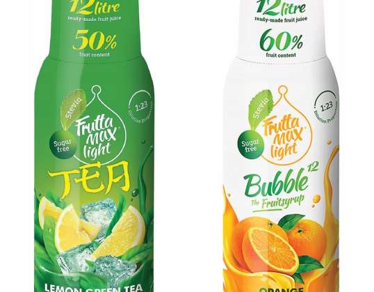 FruttaMax ICE TEA LEMON GREEN LIGHT 500 ml FruttaMax ORANGE LIGHT Syrup 500ml