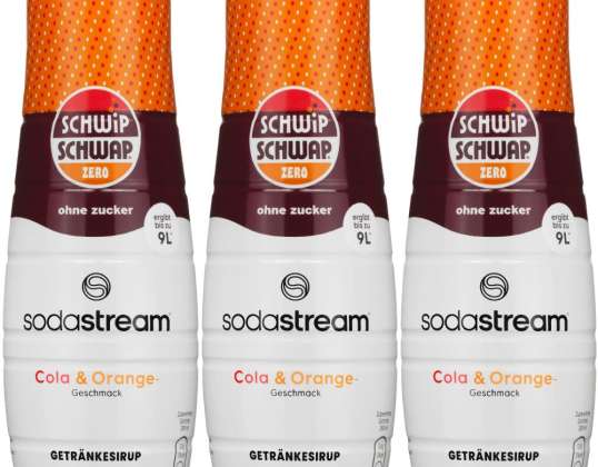 3x SodaStream Schwip Schwap Σιρόπι Χωρίς Ζάχαρη 440 ml