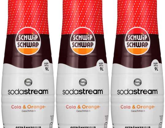 3x SodaStream Σιρόπι Schwip Schwap Cola Πορτοκάλι