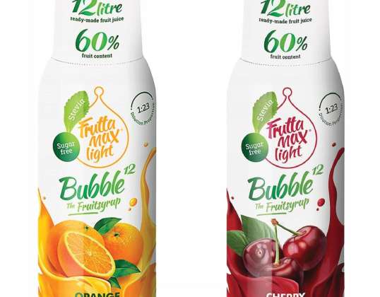 FruttaMax sirupas ORANGE LIGHT 500ml FruttaMax sirupas CHERRY LIGHT 500 ml
