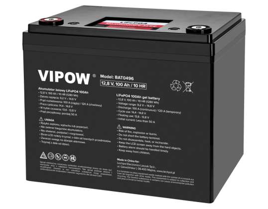 LEC BAT0496 LiFePO4 akkumulátor 100Ah BMS-sel