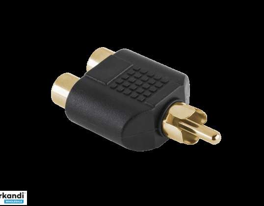 LEC ZLA0307 csatlakozó wt. RCA 2xgn. RCA ARANY