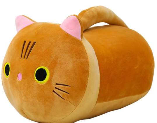 Plüsch Kuschelkatze mit langem Schwanz Ingwer 40cm