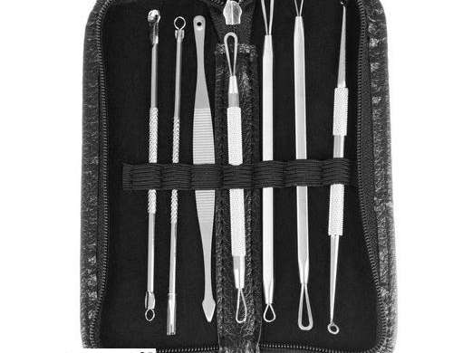 Cuillères pour retirer les points noirs ensemble 7 pcs