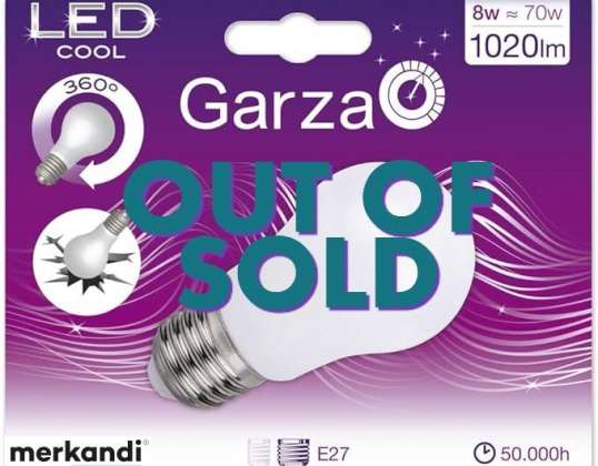 Garza Cool Štandardná LED žiarovka Studené svetlo E27 8W 1020 lúmenov - GZ LED STD 10W E27 360º 1200LM 50K BL gél