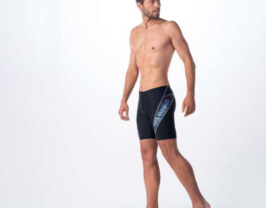 AQUAWAVE Men's Swim Boxer Shorts BARID BARID 74570 BLK/BL C LOG M