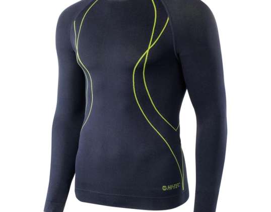 HI TEC Meeste termoaktiivne pluus IKAR TOP IKAR TOP 87376 BLK/LI PUN XXL