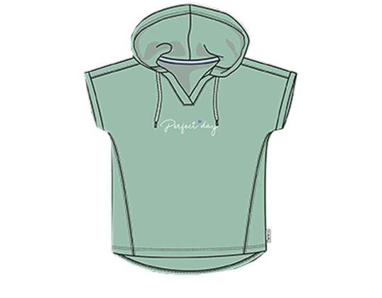 Roadsign Felpa con cappuccio da donna con maniche 1/2 menta PER LEI \ ABBIGLIAMENTO \ FELPE STREFA BRANDS \ ROADSIGN \ HER \ FELPA