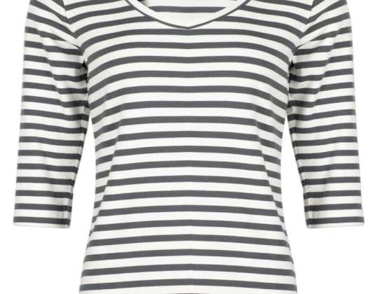 Roadsign T-shirt da donna con maniche a 3/4 con righe STREFA MARKI \ ROADSIGN \ HER \ T-SHIRTS