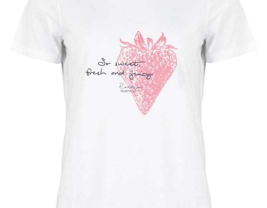 Roadsign T-shirt Donna Fragola bianco STREFA MAREK \ ROADSIGN \ HER \ T-SHIRTS