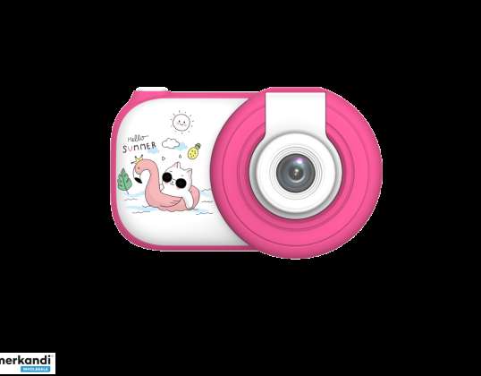 Mini fotocamera fucsia per bambini, con 32 GB di spazio di archiviazione incluso, 2.4&amp;#039; &amp;#039; Schermo in pollici, ricaricabile di tipo C