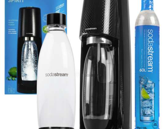 SodaStream Spirit Easy Saturator Black + eine Flasche