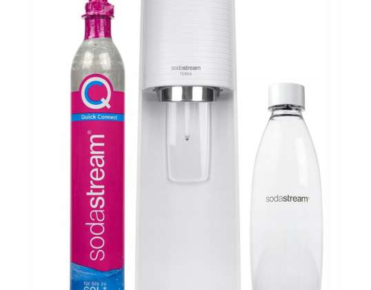 SodaStream Terra White Sättigungsregler + eine Flasche