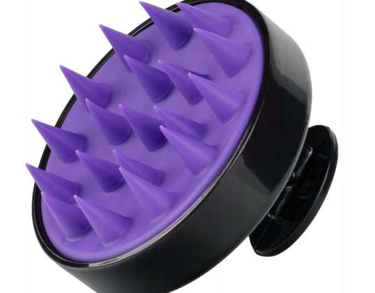 Masseur de cuir chevelu noir et violet