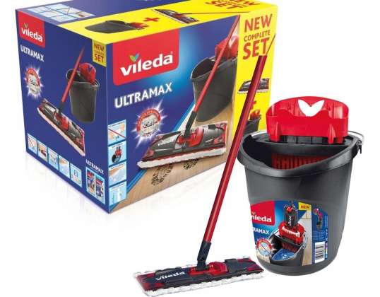Vadrouille plate Vileda Ultramax BOX avec seau
