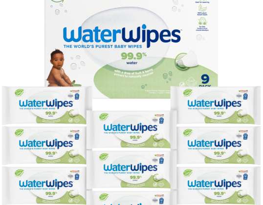 WaterWipes muilinių drėgnos servetėlės 9x60vnt