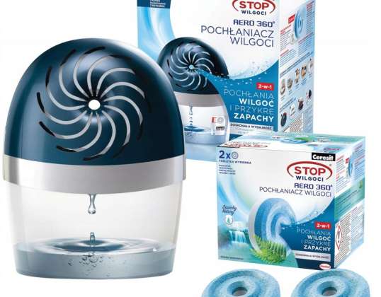 Blue device Ceresit Aero 360 absorber 2x tablet absorber 450g Ceresit mountain waterfall
