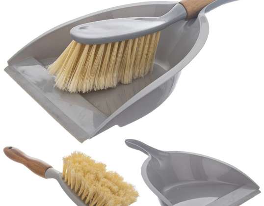 Brosse avec pelle PP / bambou
