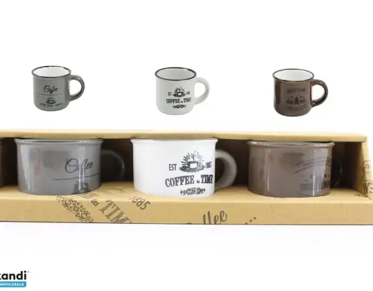 Mug Ceramic 100cc Espresso 3 Piece Q80000010